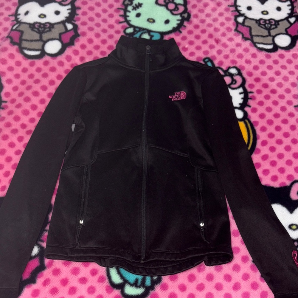 The North Face Women's Black and Pink Jacket